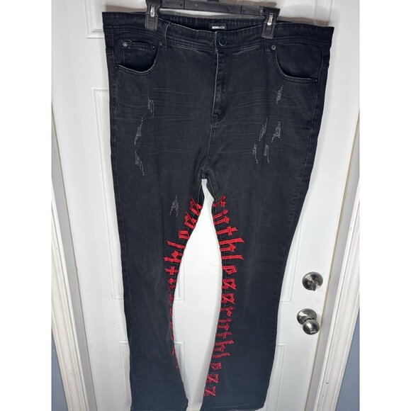 NovaMen Ruthless Men's Distressed Jeans Size 40 - Picture 1 of 4